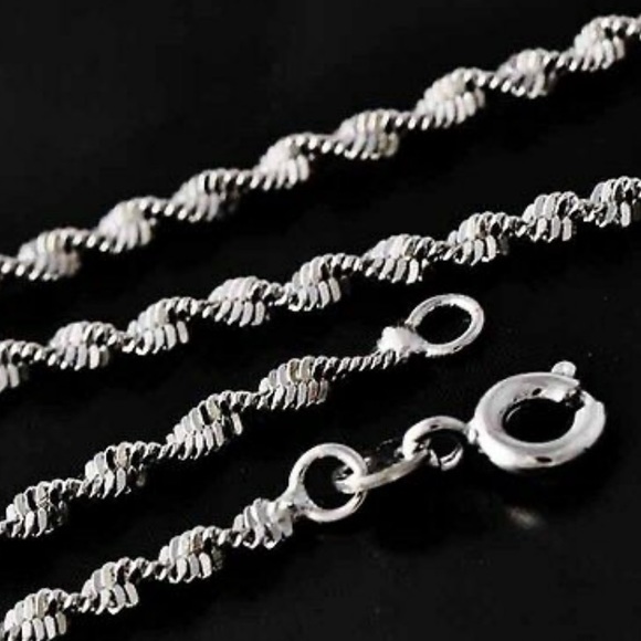 925 Stamped Silver Necklace - Picture 4 of 6